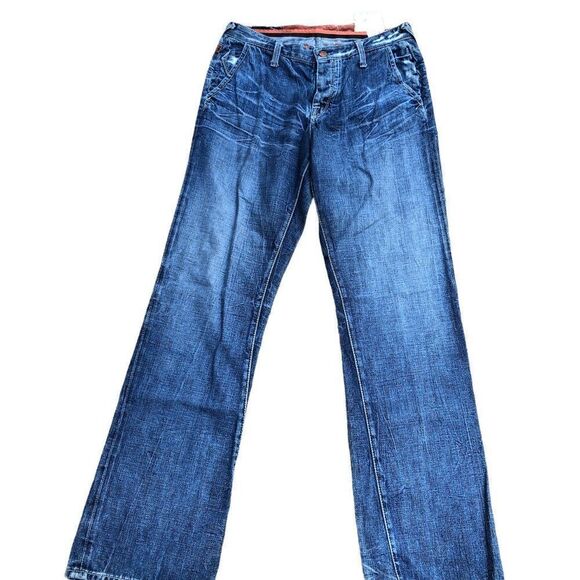 RARE Union Designer Jeans Size 34 Blue - Picture 4 of 14